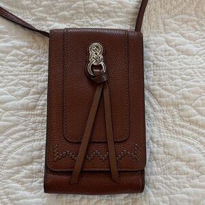 Brighton Leather Crossbody Wallet/ Phone Holder
